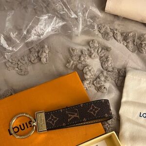 Louis Vuitton Brown and Gold Monogram Key Holder